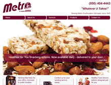 Tablet Screenshot of metrovending.com